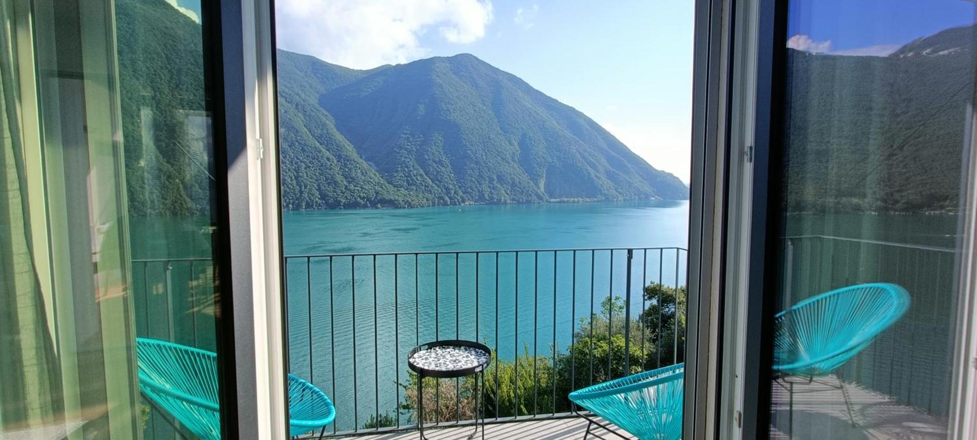 Apartment With Garden And Dream View Of Lake And Mountains Lugano Exterior photo